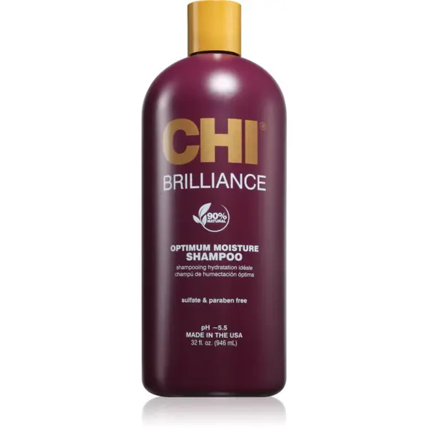 CHI CHI Brilliance Optimum Moisture Shampoo vlažilni šampon za sijaj in mehkobo las 946 ml