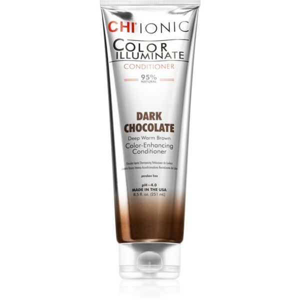 CHI CHI Color Illuminate balzam za toniranje za naravne ali barvane lase odtenek Dark Chocolate 251 ml