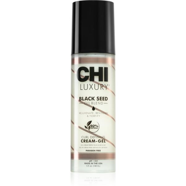 CHI CHI Luxury Black Seed Oil Curl Defining Cream Gel kremasti gel za oblikovanje valovitih las 148 ml