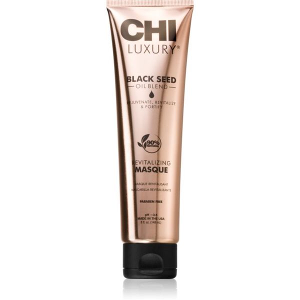 CHI CHI Luxury Black Seed Oil Revitalizing Masque globinska maska za suhe in poškodovane lase 148 ml