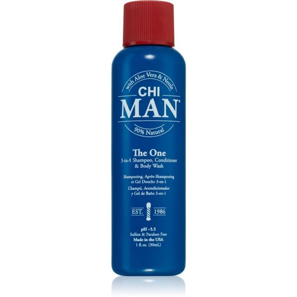 CHI CHI Man The One 3 v 1 šampon, balzam in gel za prhanje 30 ml