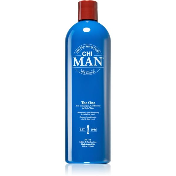 CHI CHI Man The One 3 v 1 šampon, balzam in gel za prhanje 739 ml