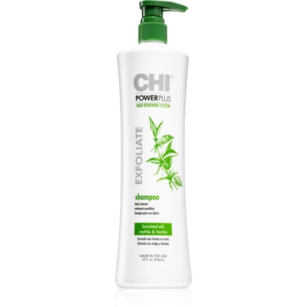 CHI CHI Power Plus Exfoliate globoko čistilni šampon s pomirjajočim učinkom 946 ml