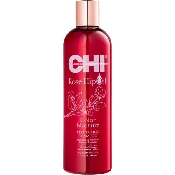 CHI CHI Rose Hip Oil Shampoo šampon za barvane lase 340 ml