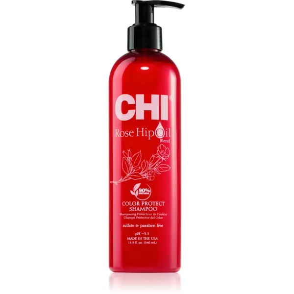 CHI CHI Rose Hip Oil Shampoo šampon za barvane lase 340 ml