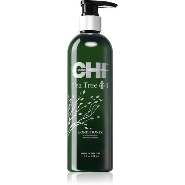 CHI CHI Tea Tree Oil Conditioner osvežilni balzam za mastne lase in lasišče 340 ml