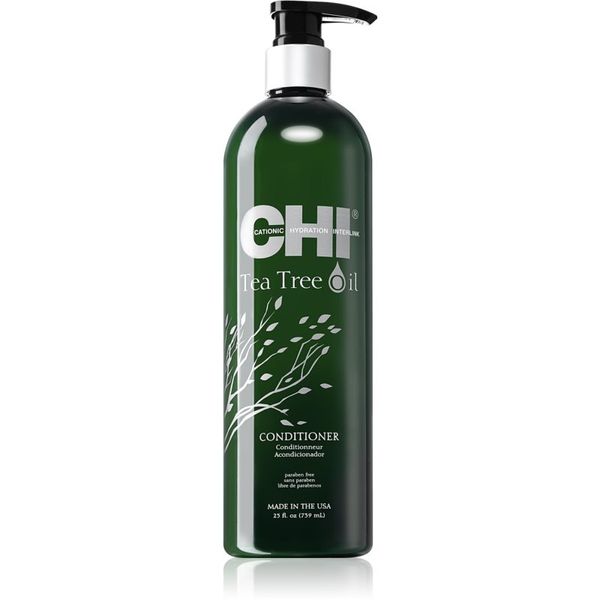 CHI CHI Tea Tree Oil Conditioner osvežilni balzam za mastne lase in lasišče 739 ml