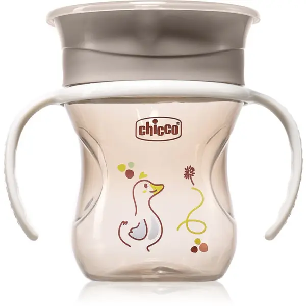 Chicco Chicco 360 Perfect X 12m+ otroški lonček z ročaji Grey 200 ml