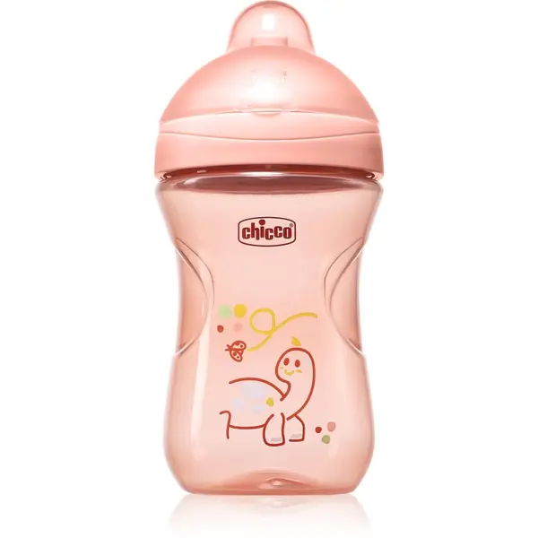Chicco Chicco Advanced Cup 12m+ otroški lonček s slamico Pink 266 ml