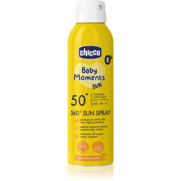 Chicco Chicco Baby Moments Sun zaščitno pršilo za otroke 0 m+ 150 ml