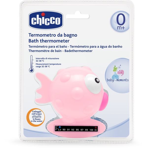 Chicco Chicco Baby Moments termometer za kopel Pink 1 kos