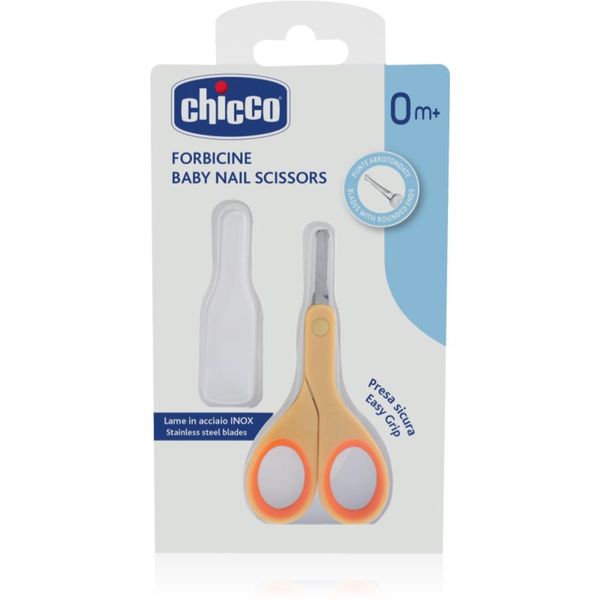 Chicco Chicco Baby Nail Scissors otroške škarjice z okroglo konico 0 m+ 1 kos