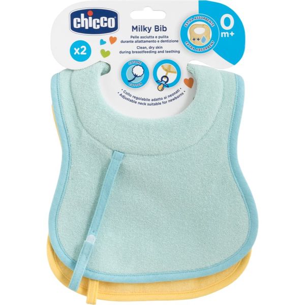Chicco Chicco Bibs slinček za dojenčke 0m+ Boy 2 kos