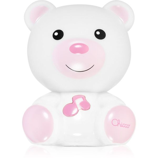 Chicco Chicco Dreamlight Bear nočna lučka z melodijo Pink 0 m+ 1 kos