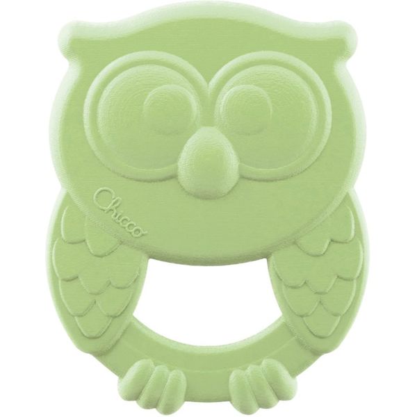 Chicco Chicco Eco+ Owly Teether grizalo Green 3 m+ 1 kos