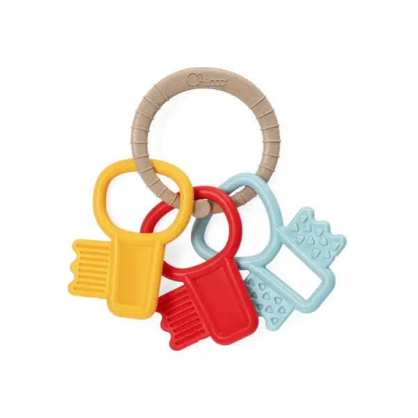 Chicco Chicco Eco+ Teething Key Ring grizalo 3 m+ 1 kos