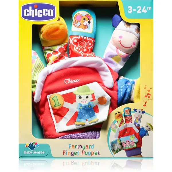 Chicco Chicco Finger Puppet 3m+ plišasta igrača 20 x 24 x 4 cm 1 kos