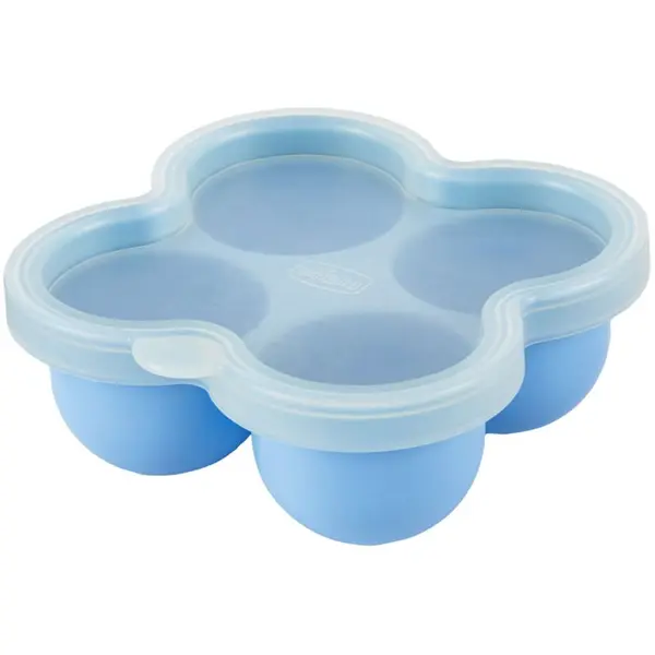 Chicco Chicco Multifunctional Food Storage Container Blue posoda za jesti 4x60 ml