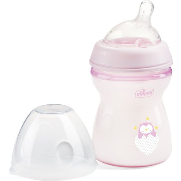 Chicco Chicco Natural Feeling Girl steklenička za dojenčke 2m+ 250 ml