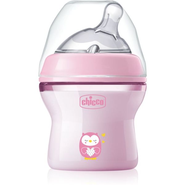 Chicco Chicco Natural Feeling Pink Girl steklenička za dojenčke 0 m+ 150 ml