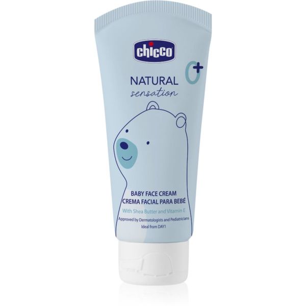 Chicco Chicco Natural Sensation Baby krema za obraz za otroke od rojstva 0+ 50 ml