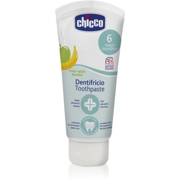 Chicco Chicco Oral Care Toothpaste zobna pasta za otroke okus Apple & Banana 6 m+ 50 ml