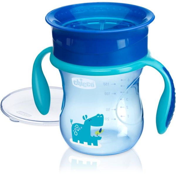 Chicco Chicco Perfect 360 otroški lonček z ročaji 12m+ Blue 200 ml