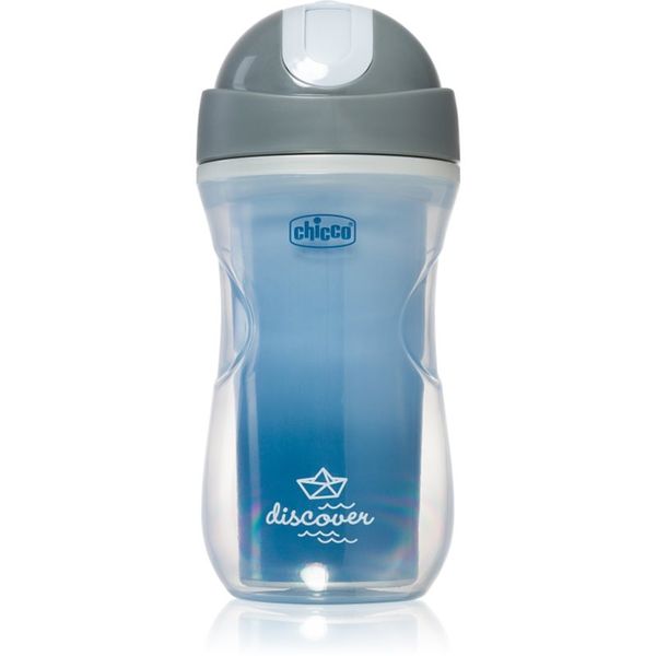 Chicco Chicco Sport Blue termo lonček s slamico 14m+ 266 ml