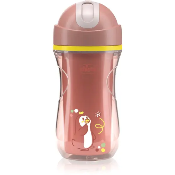 Chicco Chicco Sport Cup 14m+ skodelica s slamico Pink 266 ml