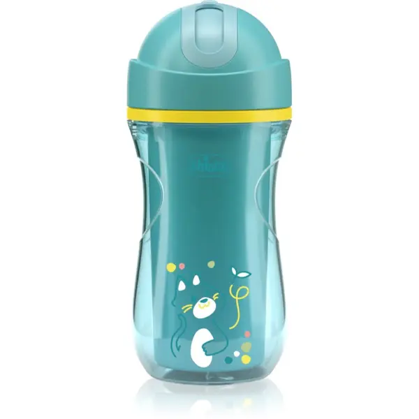 Chicco Chicco Sport Cup 14m+ skodelica s slamico Teal 266 ml