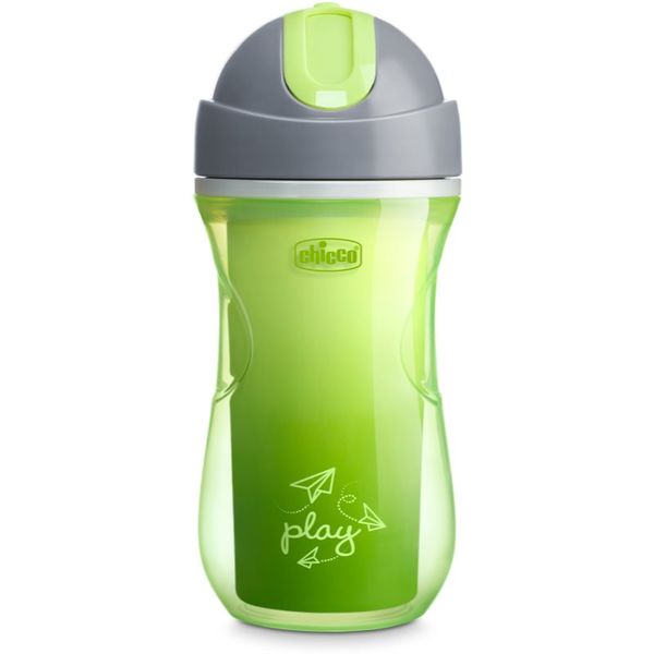 Chicco Chicco Sport Cup skodelica s slamico Green 12 m+ 266 ml