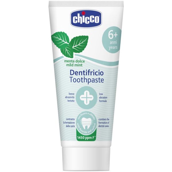 Chicco Chicco Toothpaste Mild Mint otroška zobna pasta s fluoridom 6 y+ 50 ml