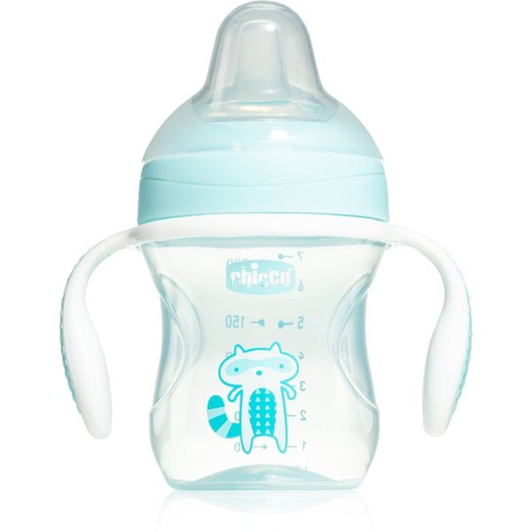 Chicco Chicco Transition Cup otroški lonček z ročaji 4m+ Blue 200 ml