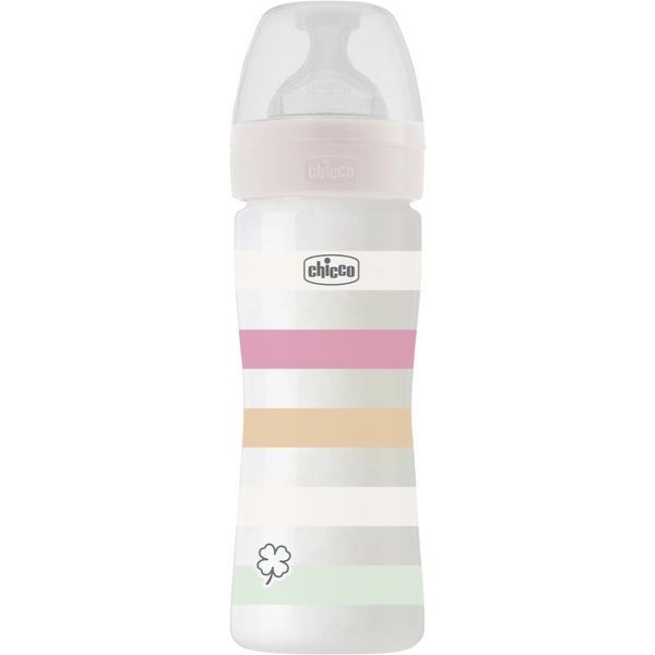 Chicco Chicco Well-being Colors steklenička za dojenčke Girl 2 m+ 250 ml