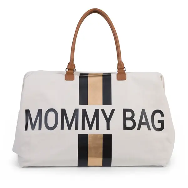 Childhome Childhome Mommy Bag Off White / Black Gold torba za previjanje 55 x 30 x 30 cm 1 kos