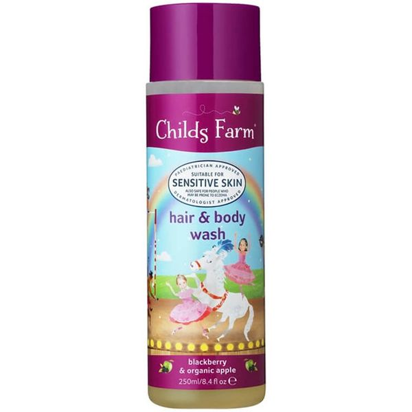 Childs Farm Childs Farm Hair & Body Wash emulzija za umivanje za telo in lase Blackberry & Organic Apple 250 ml