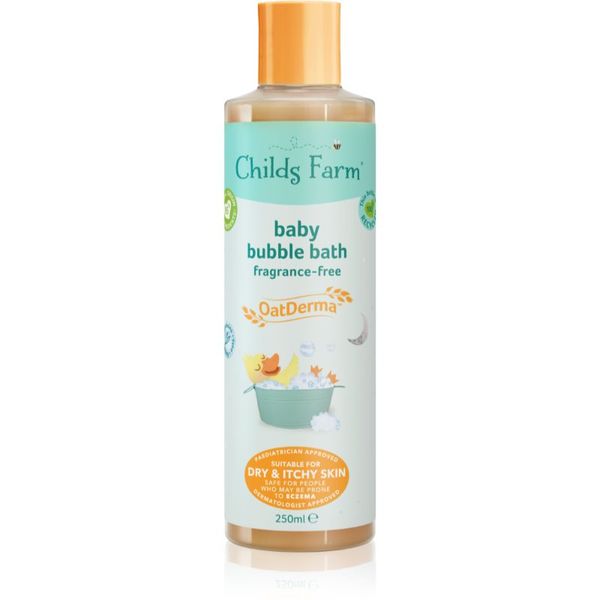 Childs Farm Childs Farm OatDerma Baby Bubble Bath peneča kopel in gel za umivanje brez dišav za otroke 250 ml