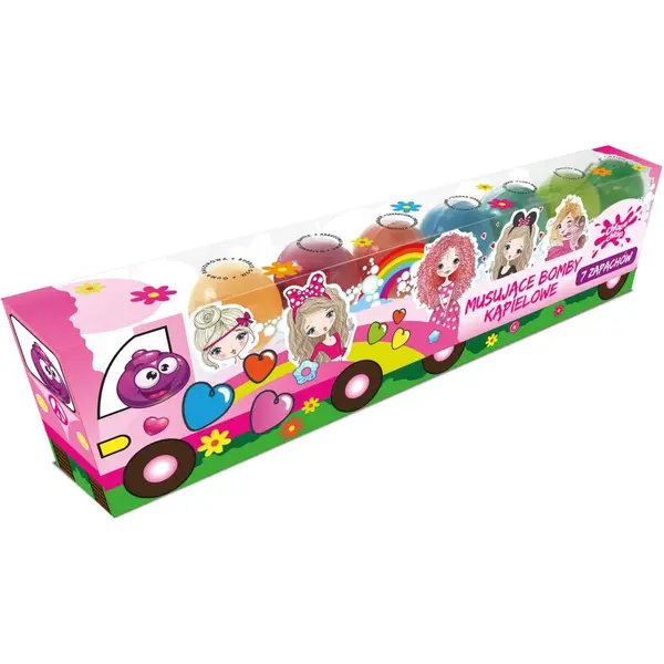 Chlapu Chlap Chlapu Chlap Party Truck šumeče kroglice za kopel za otroke 7x50 g