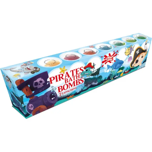 Chlapu Chlap Chlapu Chlap Pirates šumeče kroglice za kopel za otroke 7x50 g