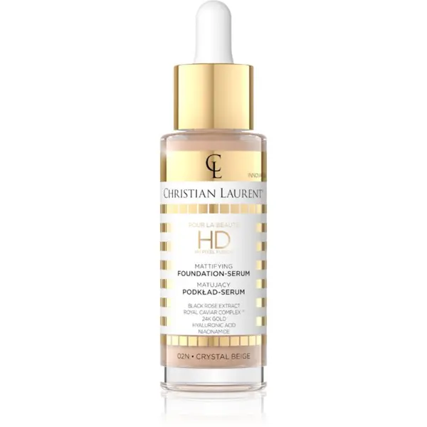Christian Laurent Christian Laurent Pour La Beauté HD 4M Pixel Fusion posvetlitvena podlaga za obraz odtenek 02 Crystal Beige 32 ml