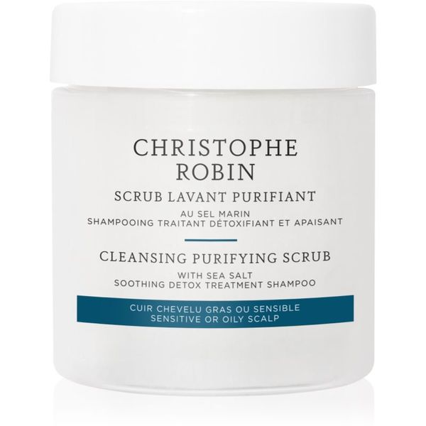 Christophe Robin Christophe Robin Cleansing Purifying Scrub with Sea Salt čistilni šampon s piling učinkom 75 ml