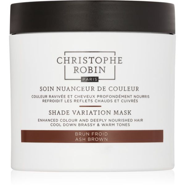 Christophe Robin Christophe Robin Shade Variation Mask hranilna kremasta maska za lase odtenek Ash Brown 250 ml