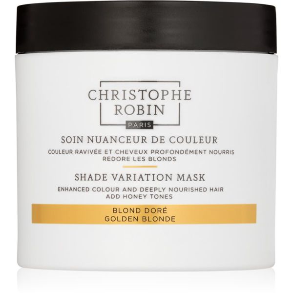 Christophe Robin Christophe Robin Shade Variation Mask hranilna kremasta maska za lase odtenek Golden Blond 250 ml