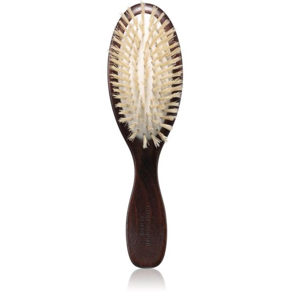 Christophe Robin Christophe Robin Travel Hairbrush lesena krtača za lase s ščetinami divjega prašiča 1 kos