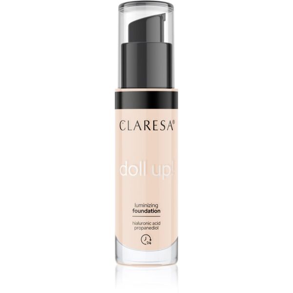 Claresa Claresa Doll Up! posvetlitveni tekoči puder za naraven videz odtenek 03 Light Medium 34 g