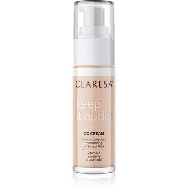 Claresa Claresa Keep It Nude vlažilni tekoči puder za poenotenje tona kože odtenek 102 Warm Medium 33 g