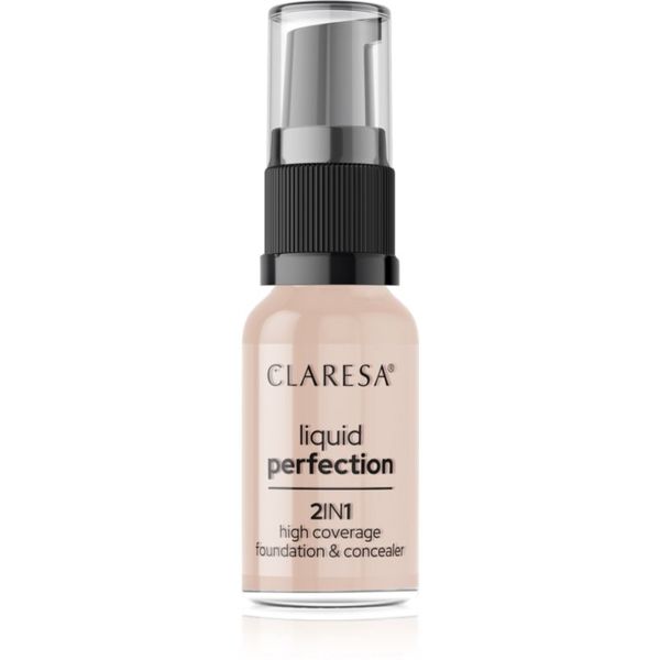 Claresa Claresa Liquid Perfection 2in1 visoko prekrivni tekoči puder odtenek 103 Cool Medium 18 g