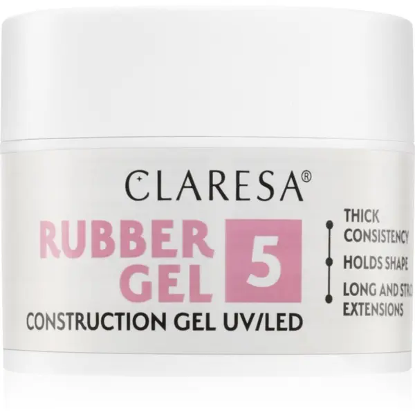 Claresa Claresa Rubber Gel Construction Gel UV/LED gel lak za podaljševanje nohtov odtenek 05 45 g