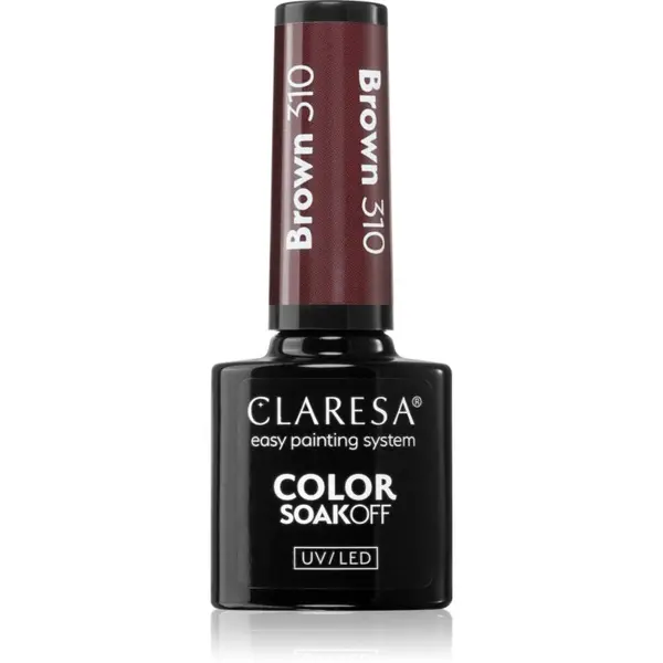 Claresa Claresa SoakOff UV/LED Color Brown gel lak za nohte odtenek 310 5 g