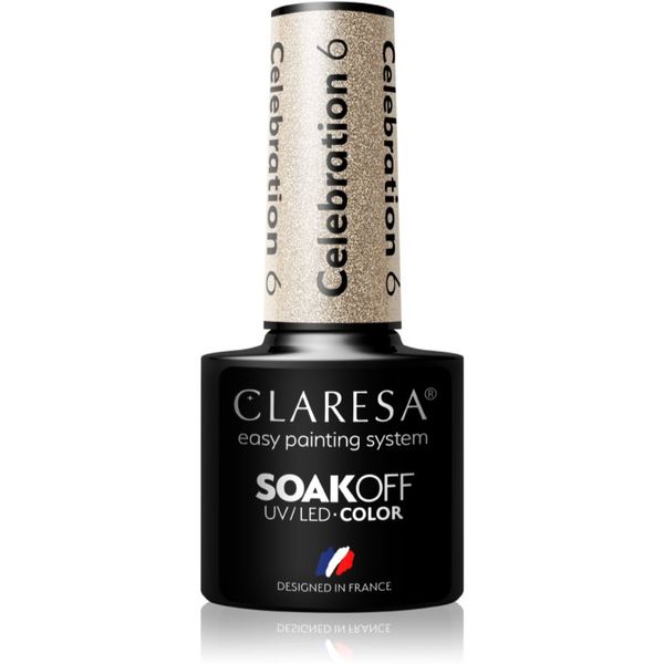 Claresa Claresa SoakOff UV/LED Color Celebration gel lak za nohte odtenek 6 5 g